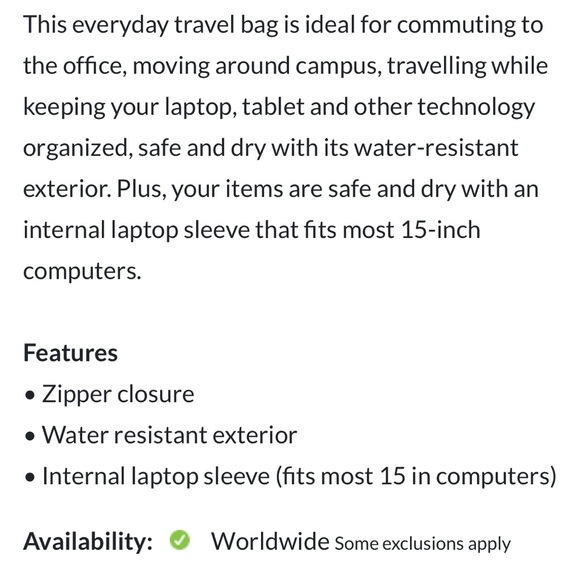 Marmot slate everyday travel back pack - Picture 14 of 14